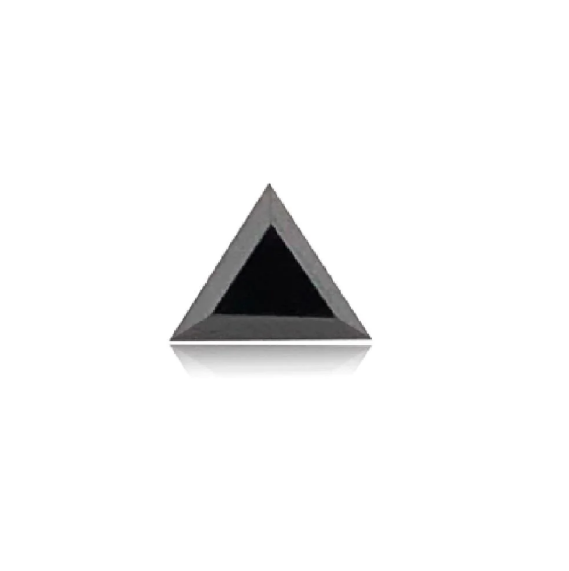 Fancy Black Color Loose Diamond, Triangle 4.00 X 4.00 MM